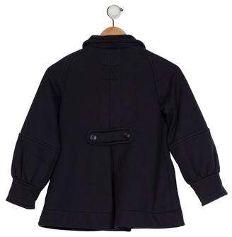 Little Marc Jacobs Girls' Collared Double-Breasted Coat