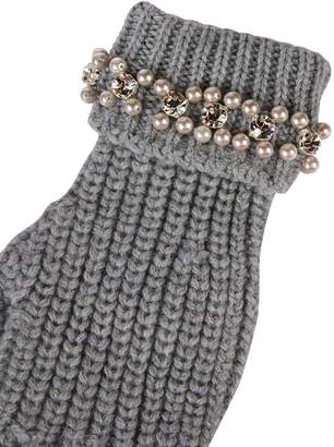 Blugirl Pearl Embellished Gloves