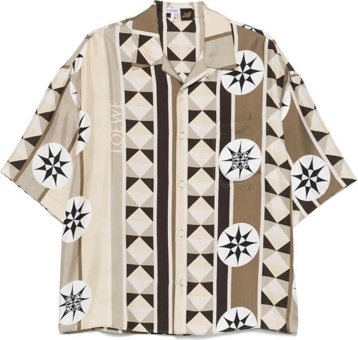 LOEWE PAULA'S IBIZA Printed Silk Shirt
