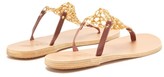 Thumbnail for your product : Ancient Greek Sandals Fokida Chain-embellished Leather Sandals - Dark Brown