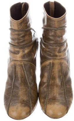 Christian Dior Distressed Ankle Boots