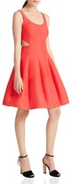 Thumbnail for your product : Halston Cutout Fit-and-Flare Dress