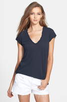Thumbnail for your product : James Perse High Gauge Jersey Deep V Tee