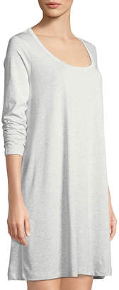 Joan Vass Plus Size Scoop-Neck Long-Sleeve Tunic