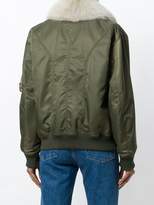 Thumbnail for your product : Yves Salomon Army detachable collar bomber jacket