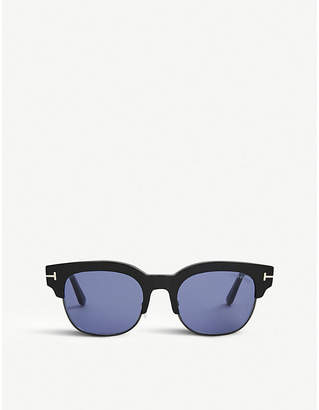Tom Ford Tf597 Harry square-frame acetate and gold-toned sunglasses