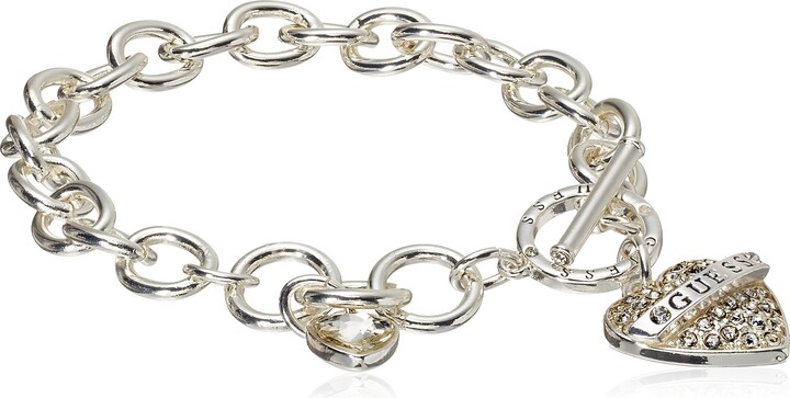 dailymall Fashion Heart Shaped Stainless Steel Polished Adjustable Bracelet 