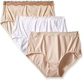 Thumbnail for your product : Olga Women's Without A Stitch Lace Brief 3-Pack Panty