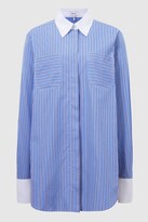 Thumbnail for your product : Reiss /White Grace Contrast Stripe Collared Shirt