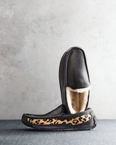 Thumbnail for your product : UGG Ascot Calf-Hair Leopard Printed Slipper, Black
