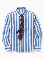 Thumbnail for your product : Old Navy Built-In Flex Dress Shirt & Tie Set for Boys