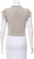 Thumbnail for your product : Brunello Cucinelli Cropped Cable Knit Vest