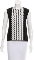 Thumbnail for your product : Opening Ceremony Sleeveless Vegan Leather-Accented Top