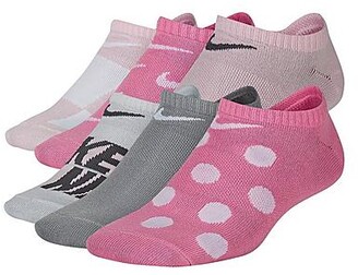 Nike Kids' Everyday 6-Pack Lightweight Graphic No-Show Socks - ShopStyle