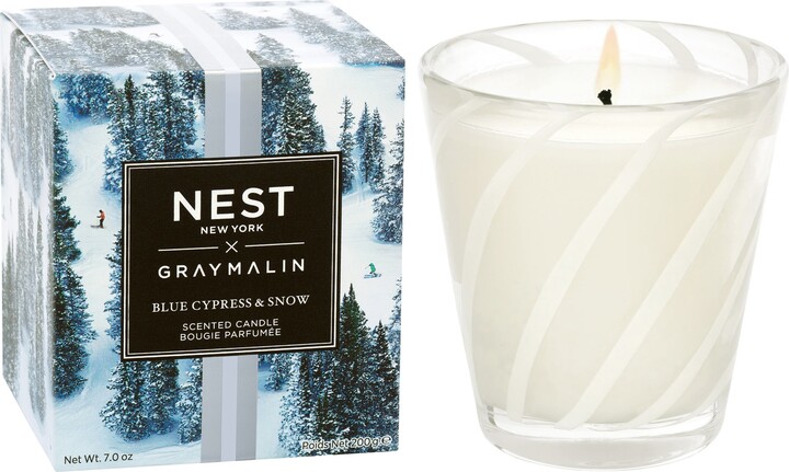 x Gray Malin Blue Cypress & Snow Candle