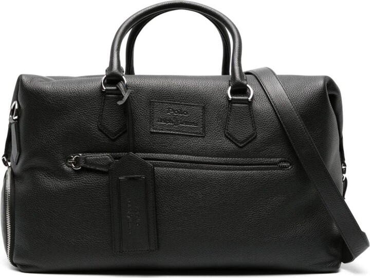 POLO RALPH LAUREN Leather-Trimmed Canvas Weekend Bag for Men