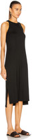 Thumbnail for your product : Enza Costa Matte Jersey Side Slit Sheath Dress in Black | FWRD