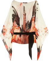 Thumbnail for your product : Roberto Cavalli Printed silk-chiffon top