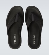 Thumbnail for your product : Prada Logo thong sandals