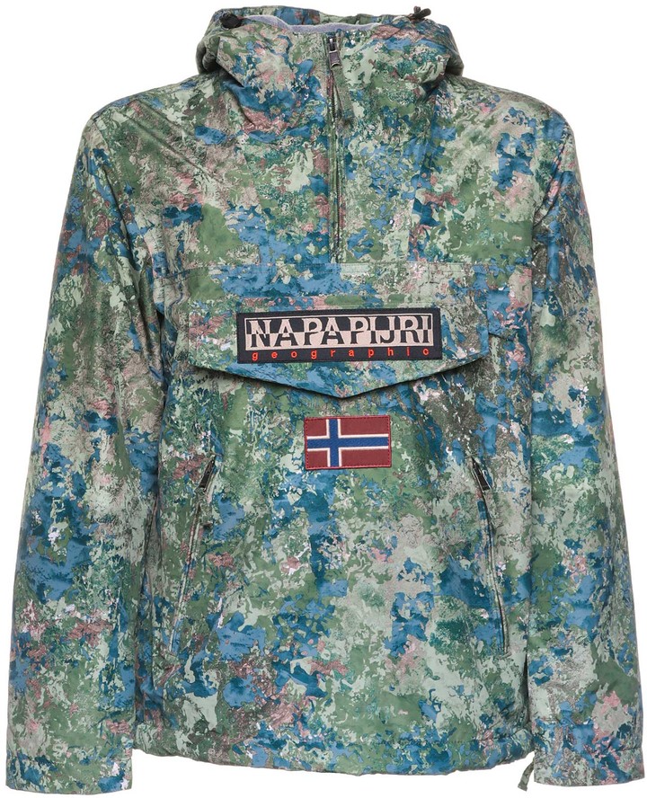 napapijri rainforest multi patch anorak