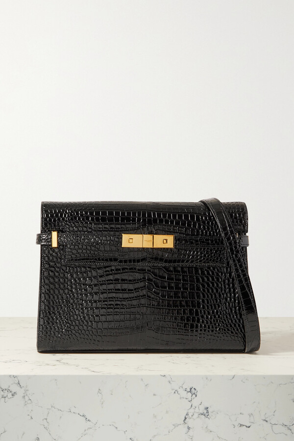 black patent bag