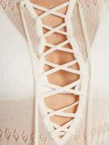 Thumbnail for your product : Melissa Odabash Kourtney Sleeveless Eyelet Knit Maxi Dress - Womens - Cream
