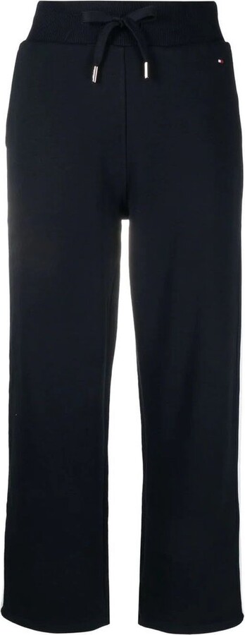 Tommy Hilfiger Drawstring Striped-Trim Sweatpants