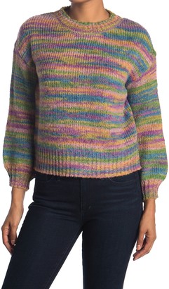 rainbow knit sweater