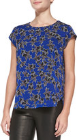 Thumbnail for your product : Diane von Furstenberg America Short-Sleeve Star-Print Top