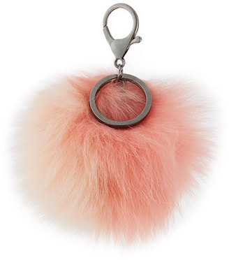 Adrienne Landau Two-Tone Fox Fur Pompom, Pink Combo