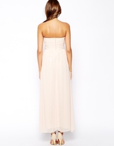 Thumbnail for your product : Elise Ryan Bandeau Maxi Dress with Embellished Waistband