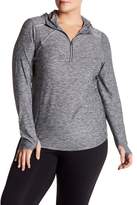 Thumbnail for your product : Z By Zella Funnel Neck Long Sleeve Knit Jacket (Plus Size)