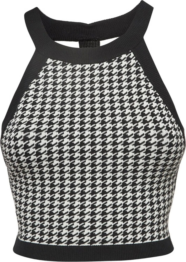 NAGNATA Houndstooth-Pattern Top