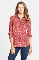 Thumbnail for your product : Nexx Floral Print Crinkled Cotton Blouse