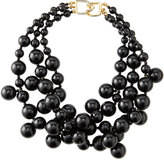 Thumbnail for your product : Kenneth Jay Lane Beaded Cluster Necklace, Black