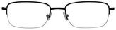 Thumbnail for your product : Ebe Men Black Rectangle Half Rim Eyewear Spring Hinge Reading Glasses