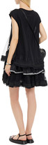 Thumbnail for your product : MM6 MAISON MARGIELA Layered Embellished Tulle, Satin, Chantilly Lace And Printed Cotton-jersey Mini Dress