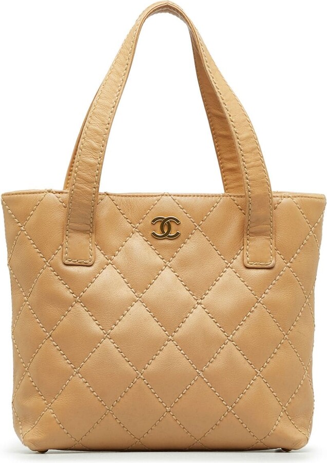 Chanel Pre Owned 2005 Wild Stitch handbag - ShopStyle Tote Bags