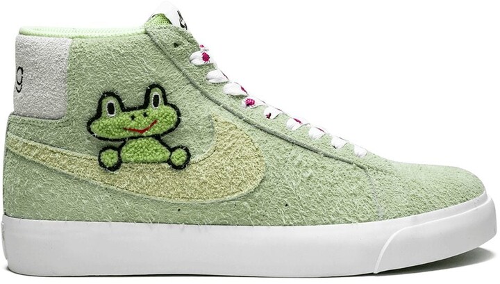 Nike x Frog Skateboards SB Zoom Blazer Mid QS sneakers - ShopStyle Trainers