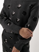 Thumbnail for your product : Monse Sequin Polka Dot Off-Shoulder Knit Dress