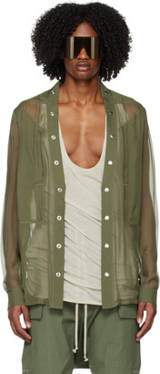 Rick Owens Green Fogpocket Larry Shirt - ShopStyle