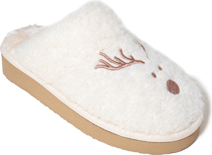 Minnetonka Women's Reindeer Scuff Slipper