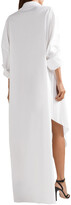 Thumbnail for your product : Esteban Cortazar Asymmetric Cotton-blend Poplin Maxi Shirt Dress