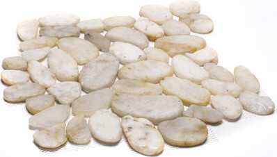 Margo Garden Products Rainforest Random Sized Natural Stone Pebbles Mosaic Wall & Floor Tile
