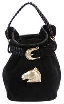 Thumbnail for your product : Kieselstein-Cord Leather-Trimmed Suede Satchel