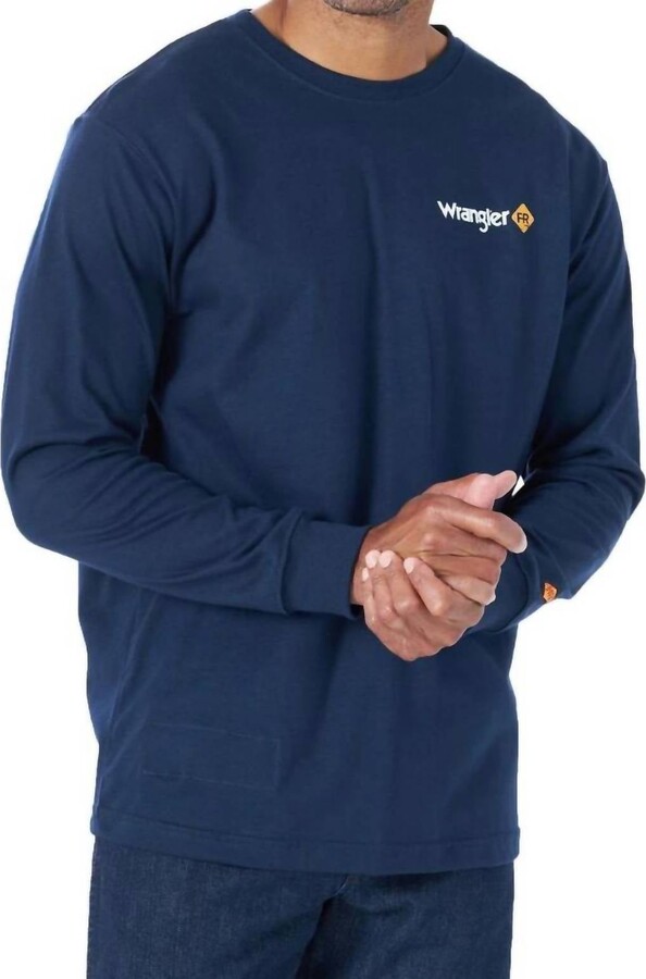 Wrangler Men's Fire Resistant T-Shirt - Plus In Navy