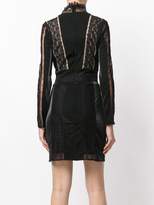 Thumbnail for your product : Pierre Balmain lace panel fitted dress