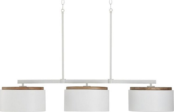 Capital Lighting Liam Linear Suspenison in White, Size: 3 light