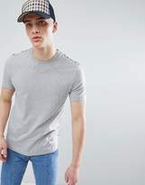 Thumbnail for your product : Aquascutum London Southport Check Shoulder T-Shirt In Gray