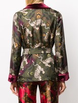 Thumbnail for your product : F.R.S For Restless Sleepers Tiger print silk jacket